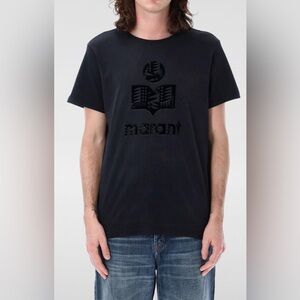 Isabel Marant Etoile Men Zaffrin cotton tshirt black